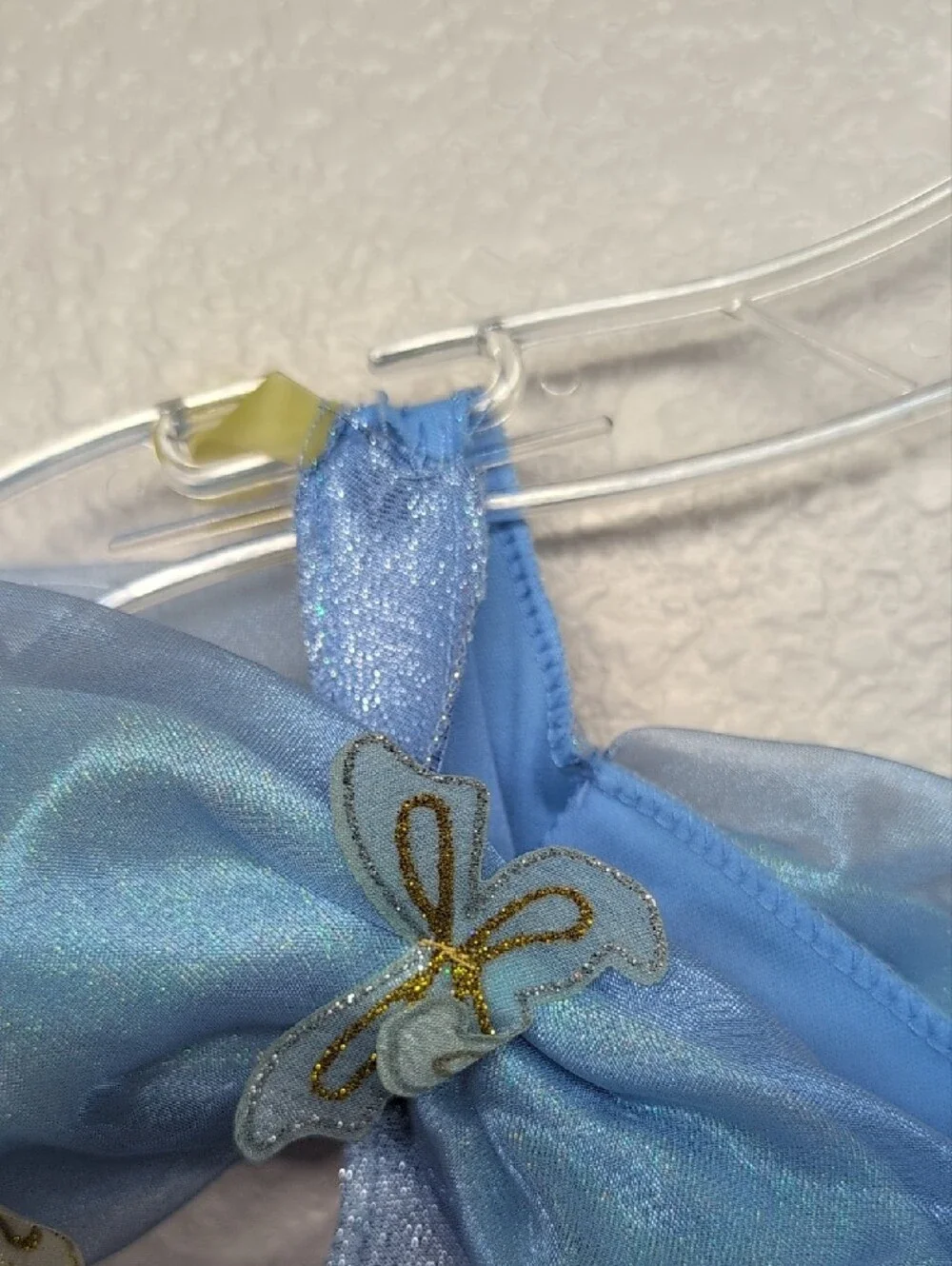 Disney Cinderella Live Light Blue Shimmer Princess Dress with Butterfly Accents